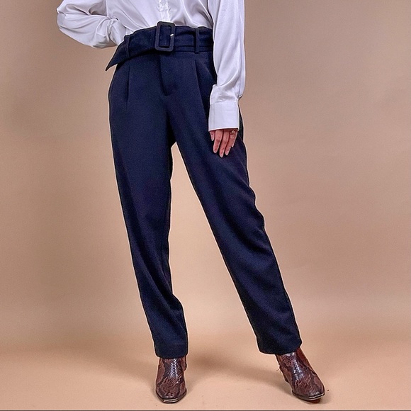 a new day Pants - A New Day belted high waist trousers
